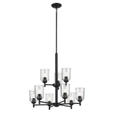 Shailene 9 Light Large Chandelier with Clear Glass by Kichler - 43672C