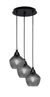 Array 3 Light Medium Pendant 12.25 Inch Wide by Toltec - 1818-MB-12.25-9