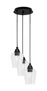Array 3 Light Steel Small Pendant 10.5 Inch Wide by Toltec - 1818-MB-10.5