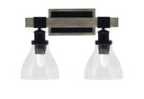 Tacoma 2 Light Vanity Light 16.5 Inch Length by Toltec - 1842-MBDW-4760