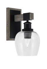 Tacoma 1 Light Steel Wall Sconce 11.5 Inch Tall by Toltec - 1841-MBDW-4810