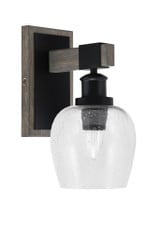 Tacoma 1 Light Steel Wall Sconce 11.5 Inch Tall by Toltec - 1841-MBDW-4810