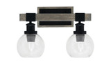 Tacoma 2 Light Vanity Light 16.25 Inch Length by Toltec - 1842-MBDW-4100