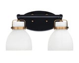Easton 2 Light Vanity Light 16 Inch Wide by Toltec - 1932-MBBR-4111