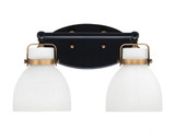 Easton 2 Light Vanity Light 16 Inch Wide by Toltec - 1932-MBBR-4111