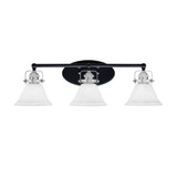 Easton 3 Light Vanity Light 26.75 Inch Length by Toltec - 1933-WHBN-311