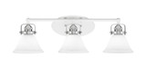 Easton 3 Light Vanity Light 26.75 Inch Length by Toltec - 1933-WHBN-311