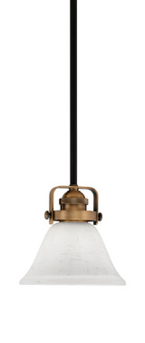 Easton 1 Light Small Pendant 6.5 Inch Wide by Toltec - 1941-MBBR-311