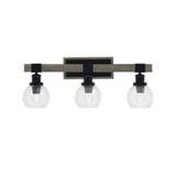 Tacoma 3 Light Vanity Light 26.25 Inch Length by Toltec - 1843-MBDW-4100