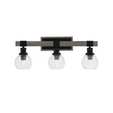 Tacoma 3 Light Vanity Light 26.25 Inch Length by Toltec - 1843-MBDW-4100