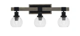 Tacoma 3 Light Vanity Light 26.25 Inch Length by Toltec - 1843-MBDW-4100