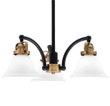 Easton 3 Light Small Chandelier by Toltec 1943-MBBN-311 - 1943-MBBN-311