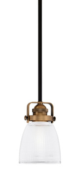 Easton 1 Light Mini Pendant 7.25 Inch Tall by Toltec - 1941-MBBR-500