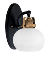Easton 1 Light Wall Sconce 10.5 Inch Tall by Toltec - 1931-MBBN-212