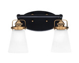 Easton 2 Light Vanity Light 14.5 Inch Length by Toltec - 1932-MBBR-460