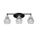 Easton 3 Light Vanity Light 25.75 Inch Length by Toltec - 1933-WHBN-5110
