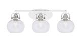 Easton 3 Light Vanity Light 27 Inch Length by Toltec - 1933-WHBN-202