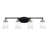 Easton 4 Light Vanity Light 33.75 Inch Length by Toltec - 1934-MBBN-460