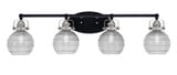 Easton 4 Light Vanity Light 9.5 Inch Tall by Toltec - 1934-MBBN-5110