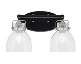 Easton 2 Light Vanity Light 16 Inch Length by Toltec - 1932-MBBN-4110
