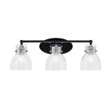 Easton 3 Light Vanity Light 9 Inch Tall by Toltec - 1933-WHBN-4111