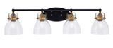Easton 4 Light Vanity Light 9 InchTall by Toltec - 1934-MBBN-4110
