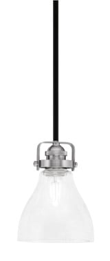 Easton 1 Light Small Pendant 8.25 Inch Tall by Toltec - 1941-MBBR-4760