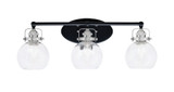 Easton 3 Light Vanity Light 25.5 Inch Length by Toltec - 1933-WHBN-4100