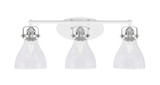 Easton 3 Light Vanity Light 26.25 Inch Length by Toltec - 1933-WHBN-4760