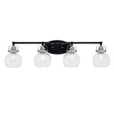 Easton 4 Light Vanity Light 35.25 Inch Length by Toltec - 1934-MBBN-4100