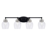 Easton 4 Light Vanity Light 35.75 Inch Length by Toltec - 1934-MBBN-4810