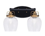 Easton 2 Light Vanity Light 10.25 Inch Tall by Toltec - 1932-MBBR-4810