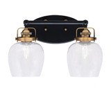 Easton 2 Light Vanity Light 10.25 Inch Tall by Toltec - 1932-MBBR-4810