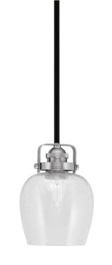 Easton 1 Light Steel Small Pendant 8.25 Inch Tall by Toltec - 1941-MBBR-4810