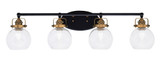 Easton 4 Light Vanity Light 35.25 Inch Length by Toltec - 1934-MBBN-4100