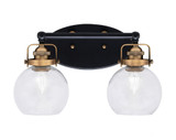 Easton 2 Light Vanity Light 15.25 Inch Length by Toltec - 1932-MBBR-4100