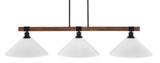 Tacoma 3 Light Large Island Pendant by Toltec - 1863-GPDW-318