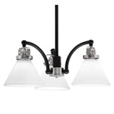 Easton 3 Light Small Chandelier by Toltec 1943-MBBN-312