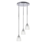 Empire 3 Light Medium Pendant 14.5 Inch Wide by Toltec - 2143-145-1025