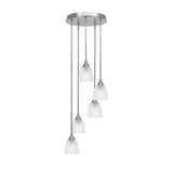 Empire 5 Light Medium Pendant 14.5 Inch Wide by Toltec - 2145-145-1025-