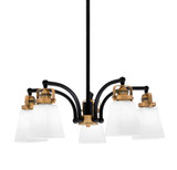 Easton 5 Light Medium Chandelier by Toltec 1945-WHBN-460 - 1945-WHBN-460