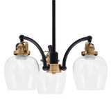 Easton 3 Light Small Chandelier by Toltec 1943-MBBN-4810 - 1943-MBBN-4810