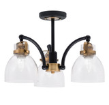 Easton 3 Light 16.75 Inch Wide Semi Flush Mount by Toltec - 1947-16751325