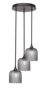 Empire 3 Light Medium Pendant 15.75 Inch Wide by Toltec - 2143-1575-125
