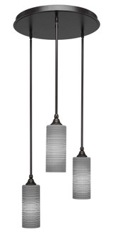 Empire 3 Light Matrix Large Pendant 18 Inch Wide by Toltec - 2183-18-1425-