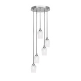Empire 5 Light Stem Hung Medium Pendant 14.5 Inch Wide by Toltec - 2145-BN-4250