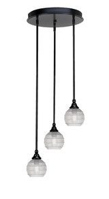 Empire 3 Light Medium Pendant 14.75 Inch Wide by Toltec - 2143-1475-1075