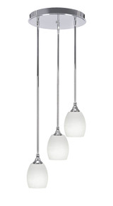 Empire 3 Light Medium Pendant 14 Inch Wide by Toltec - 2143-14-11