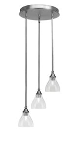 Empire 3 Light Medium Pendant 15.25 Inch Wide by Toltec - 2143-1525-115