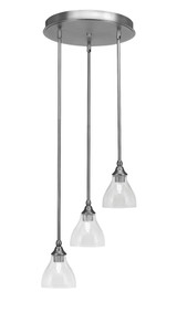 Empire 3 Light Medium Pendant 15.25 Inch Wide by Toltec - 2143-1525-115